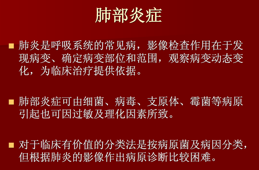 肺炎与肺结核影像诊断