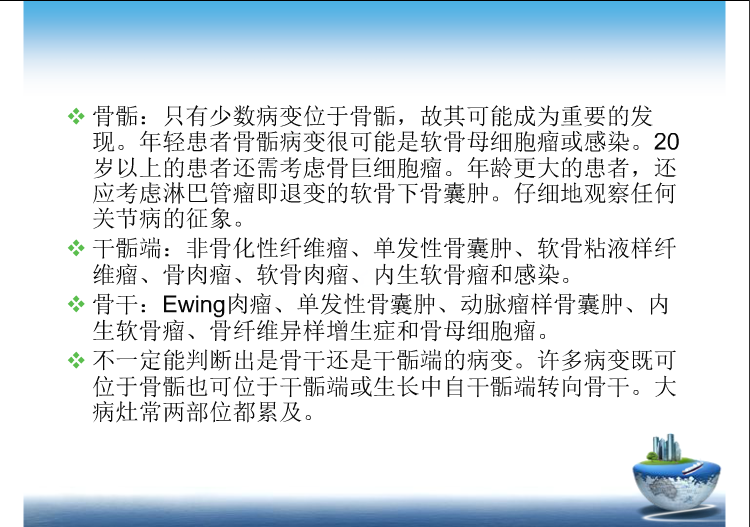 骨肿瘤影像学鉴别诊断