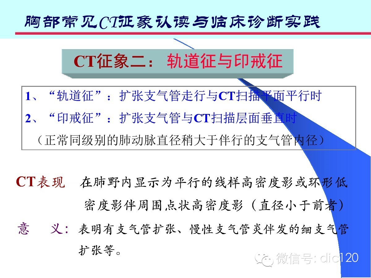 肺部CT十大征象诊断应用