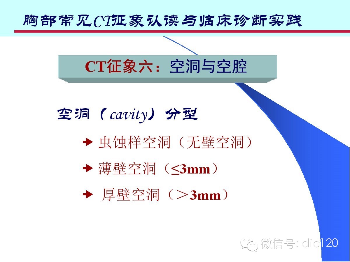 肺部CT十大征象诊断应用