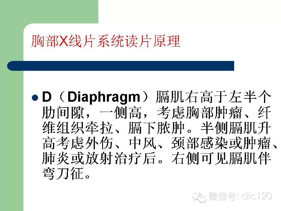 胸部X线片系统读片原理