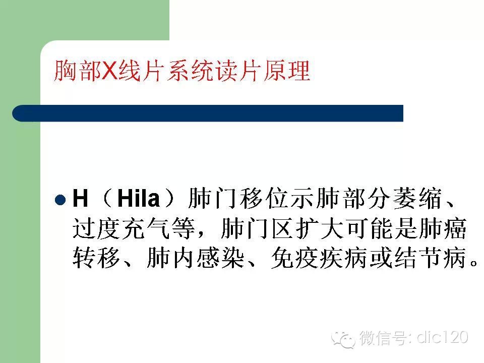 胸部X线片系统读片原理