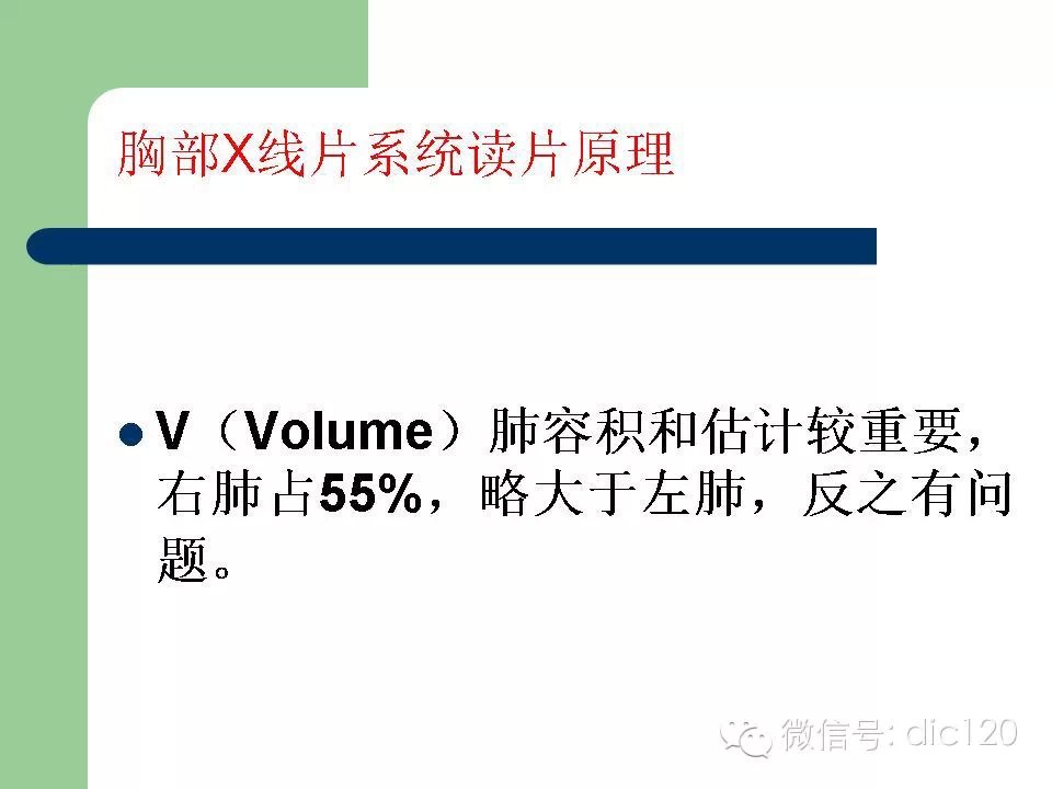 胸部X线片系统读片原理