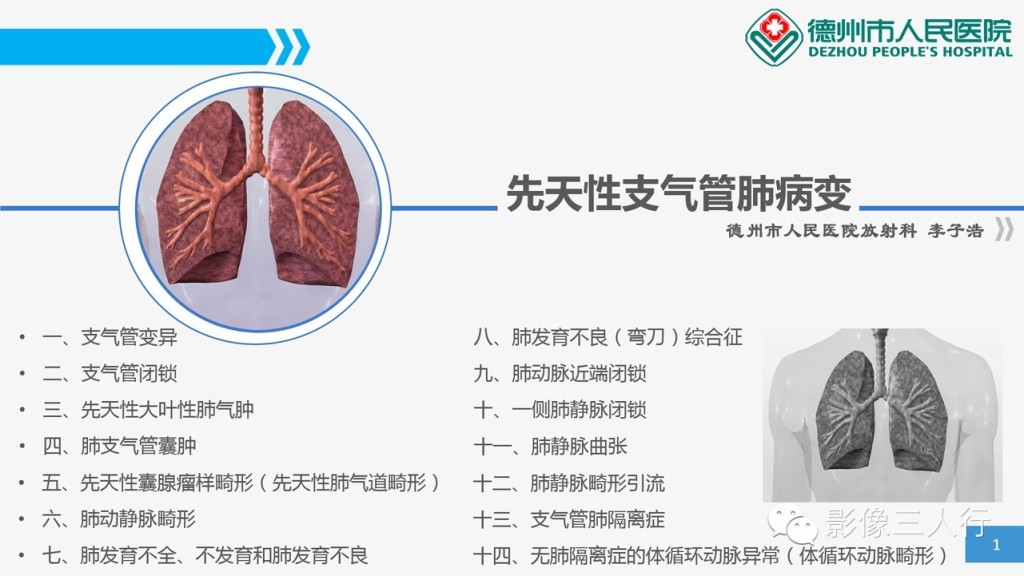 先天性支气管肺病变的影像诊断