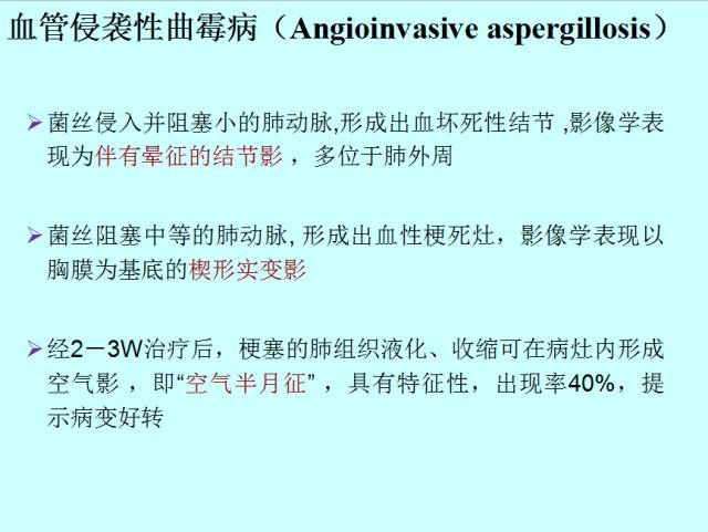 肺曲霉菌病分型与影像诊断