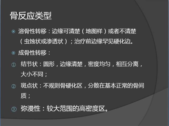 骨转移瘤的临床及影像表现
