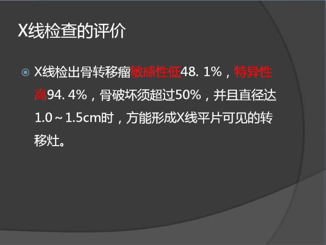 骨转移瘤的临床及影像表现
