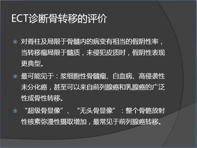 骨转移瘤的临床及影像表现