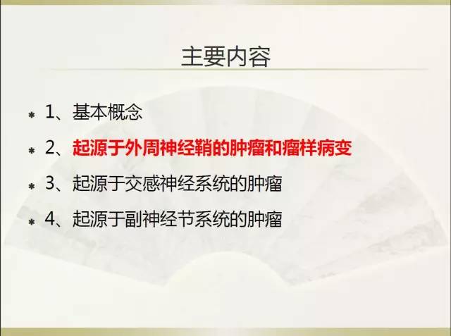 关于部分外周神经源性肿瘤的关系的初探