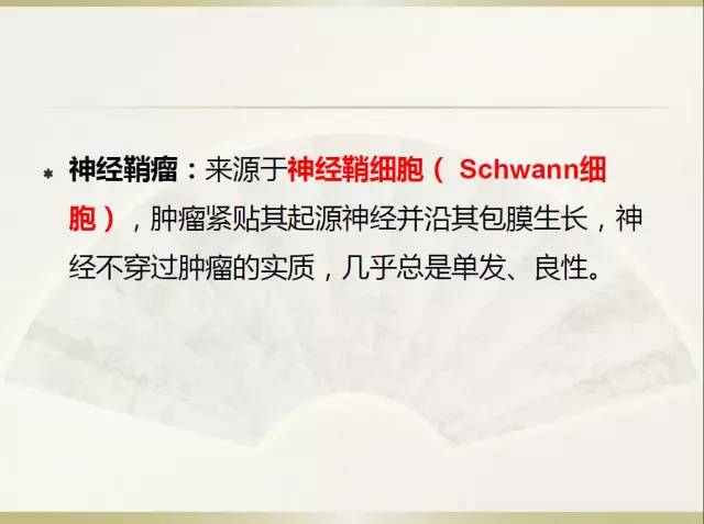 关于部分外周神经源性肿瘤的关系的初探