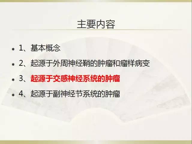 关于部分外周神经源性肿瘤的关系的初探