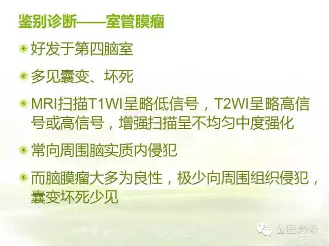 【PPT】脑室内脑膜瘤的MRI诊断