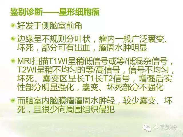 【PPT】脑室内脑膜瘤的MRI诊断