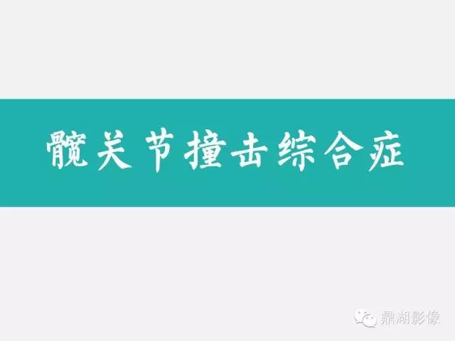 【PPT】髋关节撞击综合症