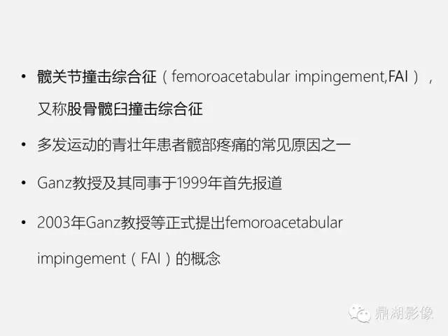 【PPT】髋关节撞击综合症