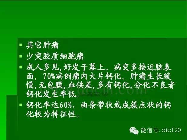 【PPT】颅内钙化影像学诊断原则和常见原因