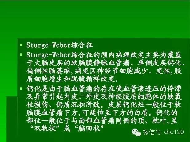 【PPT】颅内钙化影像学诊断原则和常见原因