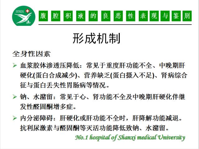 【PPT】腹腔积液的良恶性表现与鉴别