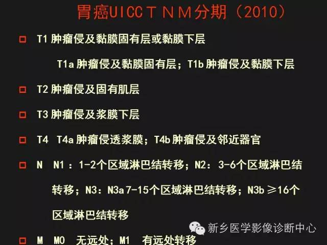 胃癌的影像学分期图解
