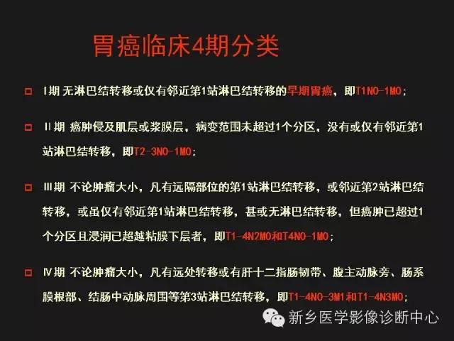 胃癌的影像学分期图解