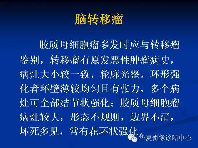 颅脑肿瘤MR诊断与鉴别诊断