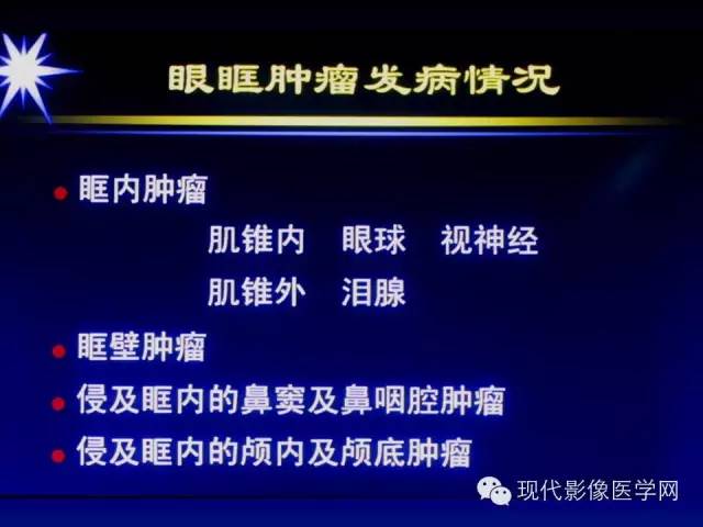 【PPT】眼眶肿瘤的CT MRI诊断