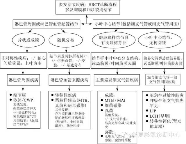 肺内多发结节的高分辨率CT鉴别诊断流程 肺内多发结节的高分辨率CT鉴别诊断流程