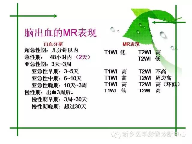 【PPT】颅内出血的MR诊断