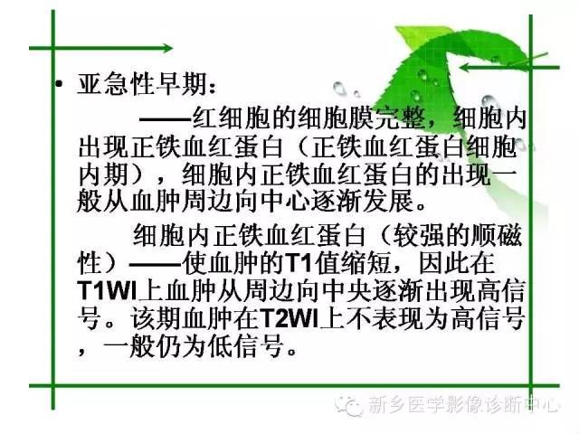 【PPT】颅内出血的MR诊断