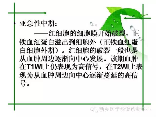 【PPT】颅内出血的MR诊断