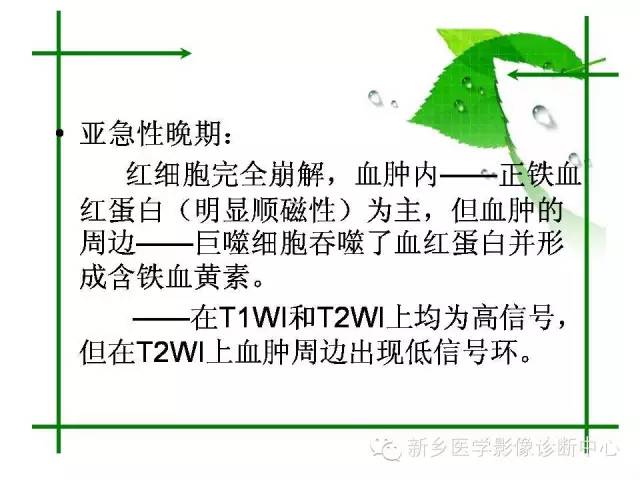 【PPT】颅内出血的MR诊断
