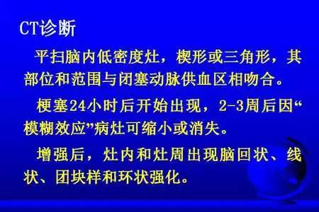 脑梗塞的CT/MRI诊断