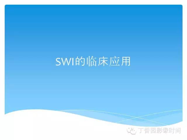 【PPT】SWI的临床应用