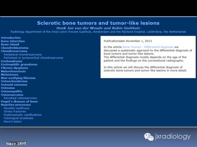 【PPT】硬化性骨肿瘤或肿瘤样病变