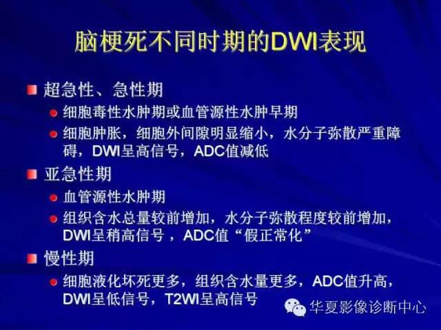 脑梗死不同时期的DWI表现 脑梗死不同时期的DWI表现