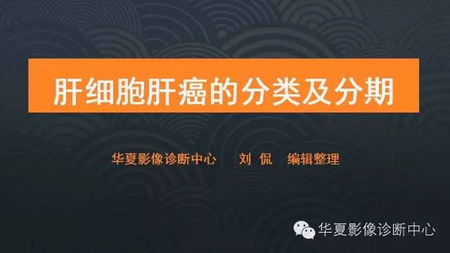 【PPT】肝细胞肝癌的分类及分期
