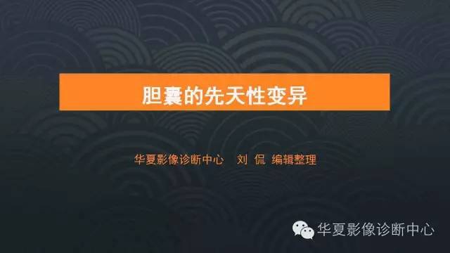 【PPT】胆囊先天性变异