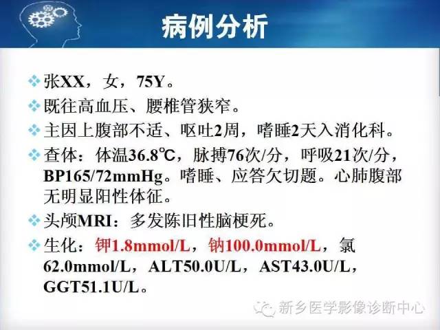 【病例】脑桥中央髓鞘溶解症1例MR影像表现