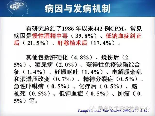 【病例】脑桥中央髓鞘溶解症1例MR影像表现