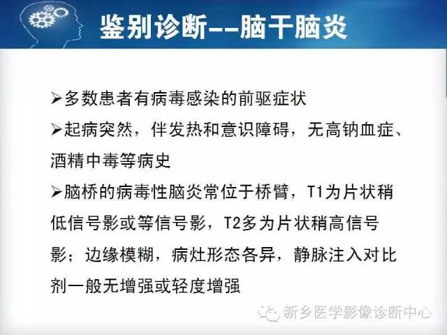 【病例】脑桥中央髓鞘溶解症1例MR影像表现