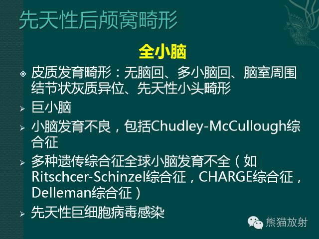 【专题】后颅窝先天性畸形