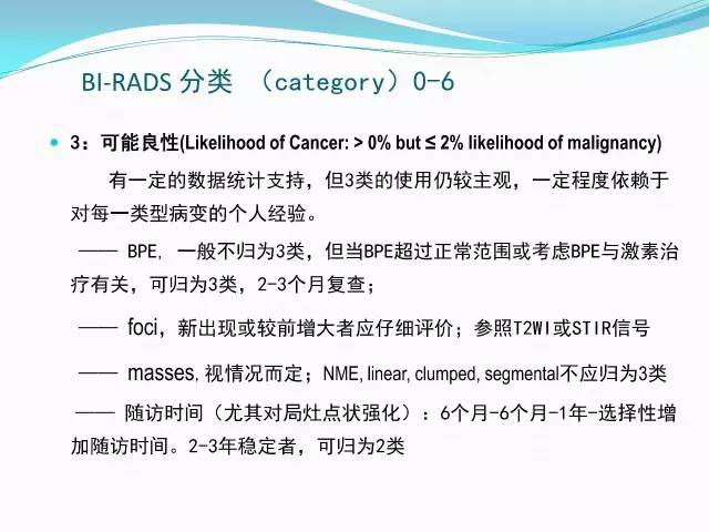 【PPT】新版乳腺MR BI-RADS术语及分类的解读