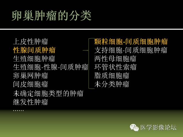 【PPT】卵巢颗粒细胞-间质细胞肿瘤的影像表现 【PPT】卵巢颗粒细胞-间质细胞肿瘤的影像表现