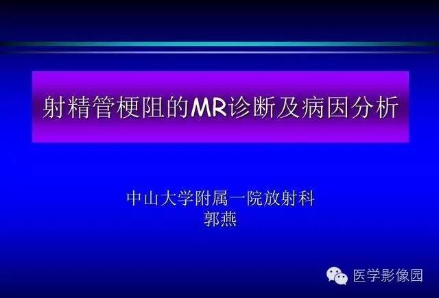 【PPT】射精管梗阻的MR诊断及病因分析