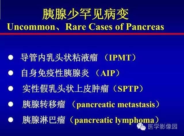 【PPT】胰腺少、罕见病变