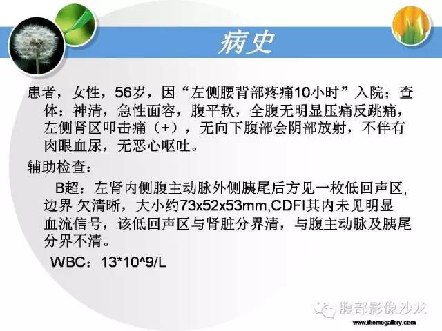 【病例】腹膜后淋巴结滤泡型淋巴瘤1例CT及MR影像表现