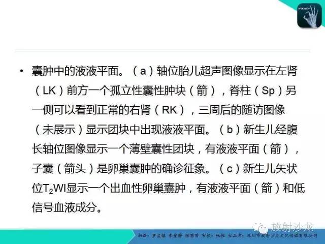 【PPT】胎儿卵巢囊肿：成像序列、鉴别诊断、治疗和结局综述