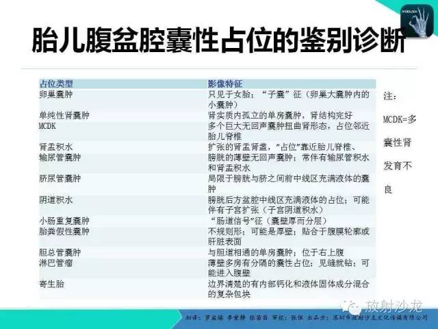 【PPT】胎儿卵巢囊肿：成像序列、鉴别诊断、治疗和结局综述