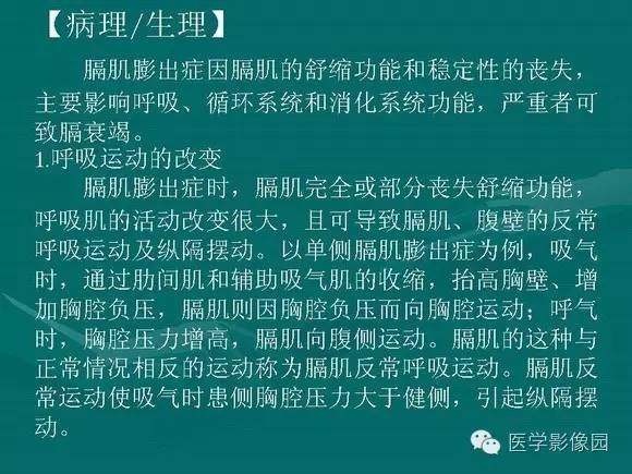 【PPT】膈肌膨出症影像学表现