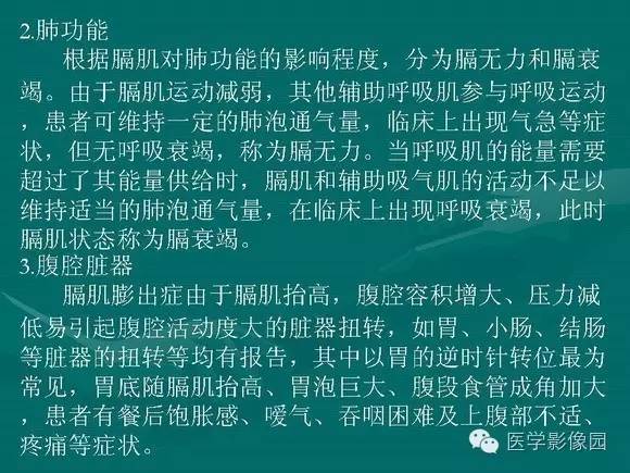 【PPT】膈肌膨出症影像学表现